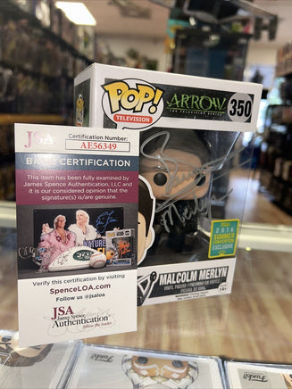 Malcom Merlyn Signed By John Barrowman (Funko, Arrow) *JSA Authenticated* - Bitz & Buttons