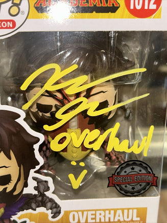 Overhaul  Signed by Kellen Goff (Funko, My Hero Academia ) *JSA Authenticated* - Bitz & Buttons