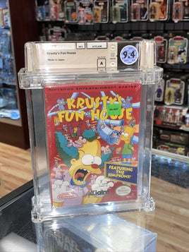 Simpsons Krusty Fun House  (NES Nintendo, Sealed) **WATA Graded 9.4**