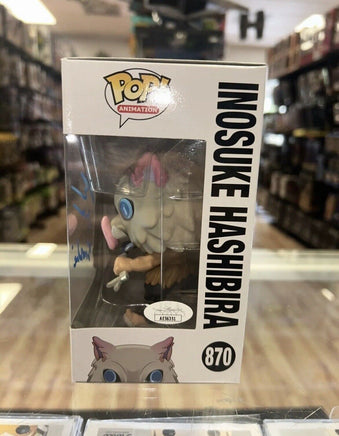 Inosuke signed by Bryce papenbrook  (Funko, Demonslayer) *JSA Authenticated* - Bitz & Buttons