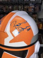 332nd custom vinyl helmet signed by Ashley Eckstein & Rasario Dawson *JSA*