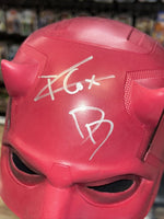 DareDevil Mask signed by Charlie Cox  *JSA Authenticated* (Marvel Comics) - Bitz & Buttons