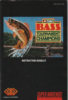 Bass Tournament of Champions (SNES, Manual Only)