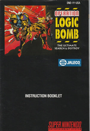 Operation Logic Bomb (SNES, Manual ONly) - Bitz & Buttons