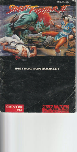 Street Fighter 2 (Manual Only, SNES)