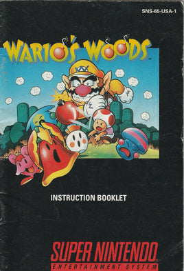 Warios's Woods (Manual Only, SNES)