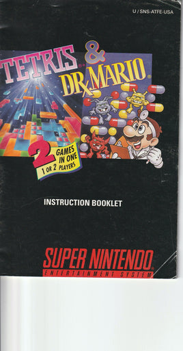 Tetris and Dr.Mario (Manual Only, SNES) - Bitz & Buttons