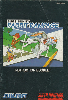 Bugs Bunny: Rabbit Rampage (Manual Only, SNES)