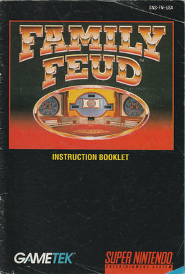Family Feud (Manual Only, SNES)