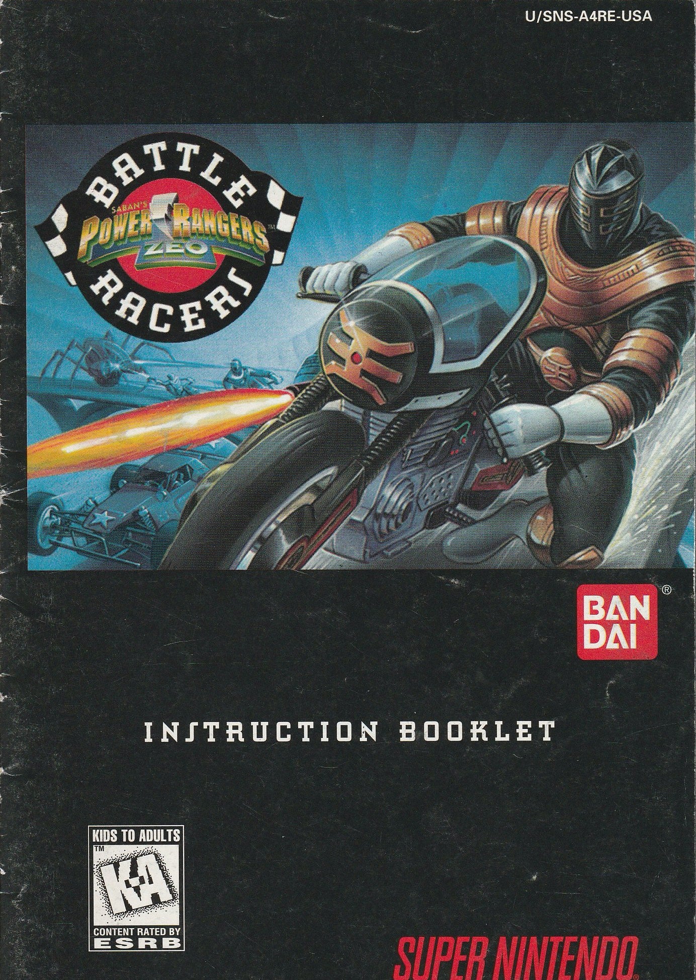 Power Rangers zen: Battle Racers (Manual Only, SNES)| Bitz & Buttons