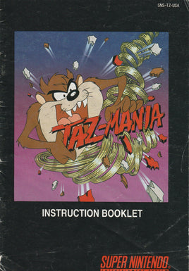 Taz Mania (Manual Only, SNES)