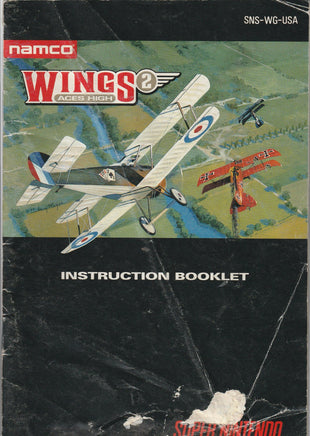 Wings 2: Aces High (Manual Only, SNES) - Bitz & Buttons