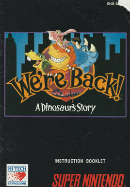 We're Back!: A Dinosaur Story (Manual Only, SNES)