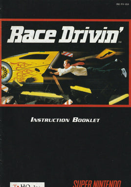 Race Drivin' (SNES, Manual Only)