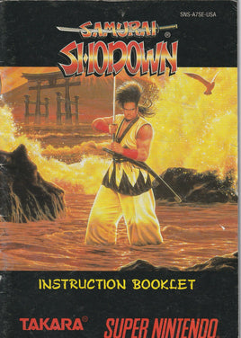 Samurai Shodown (Nintendo, SNES) Manual Only