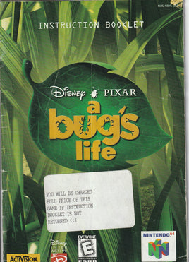 A Bugs Life (Nintendo, N64) Manual Only