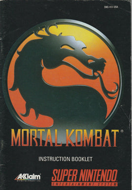 Mortal Kombat  (SNES, Manual Only)