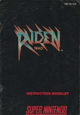 Raiden Trad (Nintendo, SNES) Manual Only