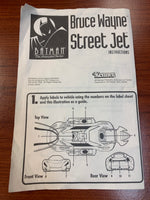 Bruce Wayne Street Jet Manual (Batman, Parts)