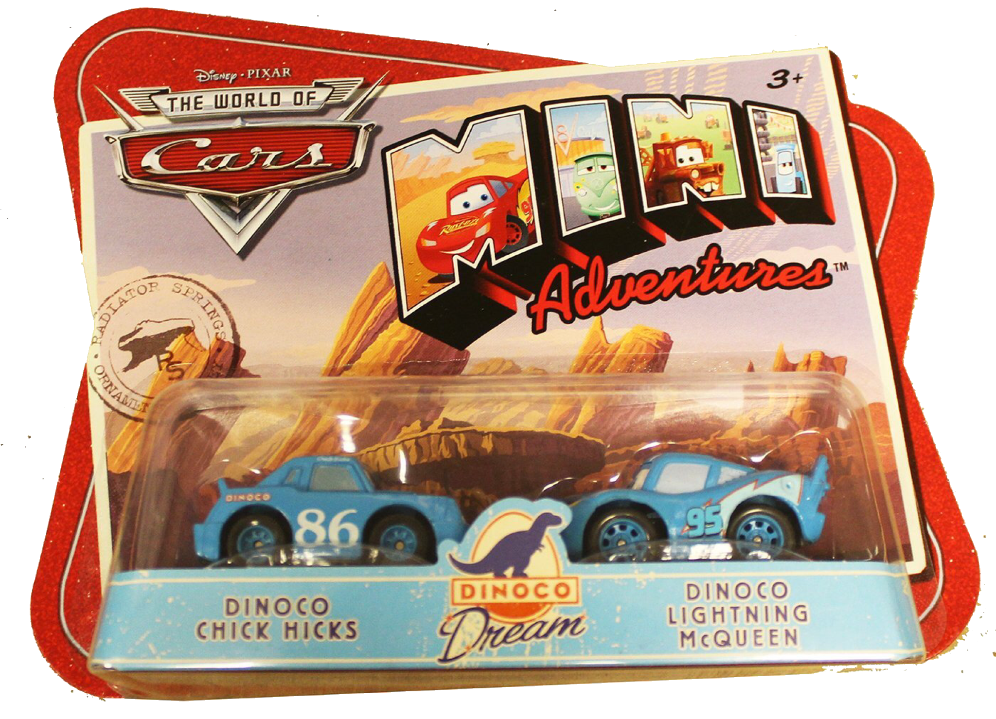 Dinoco Chick Hicks & Lightning McQueen (Pixar Cars, Mini Adventures)