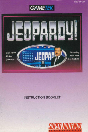 Jeopardy (Manual Only, SNES) - Bitz & Buttons