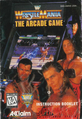 Wrestlemania: The Arcade Game (Manual Only, SNES)