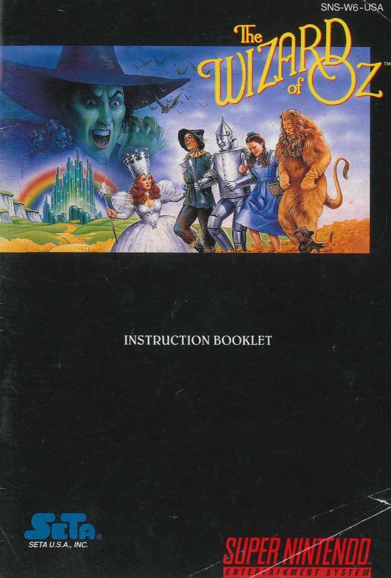 The Wizard of Oz (Manual Only, SNES)| Bitz Buttons