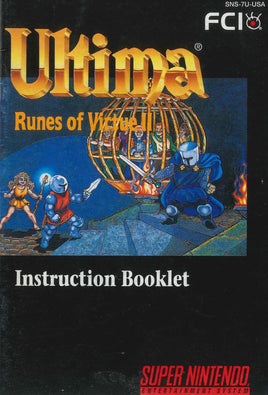 Ultima Runes of Virtue II (Manual Only, SNES)