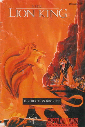 Lion King (Manual Only, SNES) - Bitz & Buttons