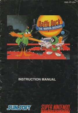 Daffy Duck: Marvin Missions (SNES, Manual Only)