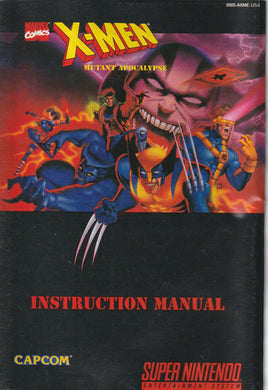 X-Men: Mutant Apocalypse (SNES, Manual Only)