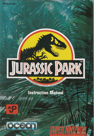 Jurassic Park (SNES, Manual Only) - Bitz & Buttons