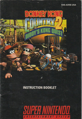 Donkey Kong Country 2: Diddy Kong Quest (SNES, Manual Only)