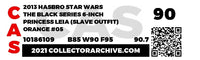 Slave Leia (Star Wars, Black Series) **CAS Graded 90** - Bitz & Buttons