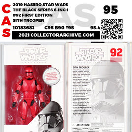 First Edition: Sith Trooper (Star Wars, Hasbro) **CAS Graded 95 **
