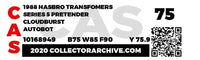 Pretenders: Cloudburst (Transformers, Hasbro) **CAS Graded 75/85/90** - Bitz & Buttons