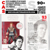 First Edition: Cal Kestis (Star Wars, Hasbro) **CAS Graded 90+ **