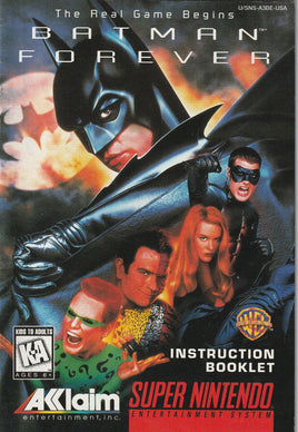 Batman Forever (SNES, Manuals Only) - Bitz & Buttons