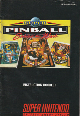Super Pinball (SNES, Manual Only)