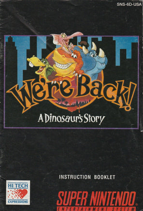 We’re Back: A dinosaur Story (SNES, Manual Only) - Bitz & Buttons