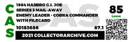 Hooded Cobra Commander Mail Away (GI Joe, Hasbro) **CAS Graded 85** - Bitz & Buttons