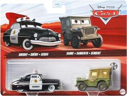 Sheriff & Sarge (Pixar Cars, Mattel) - Bitz & Buttons