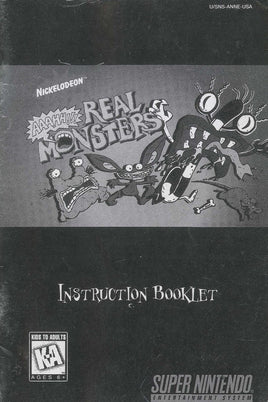 Real Monsters (Manual Only, SNES)
